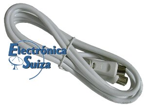Cable extensor de antena blanco